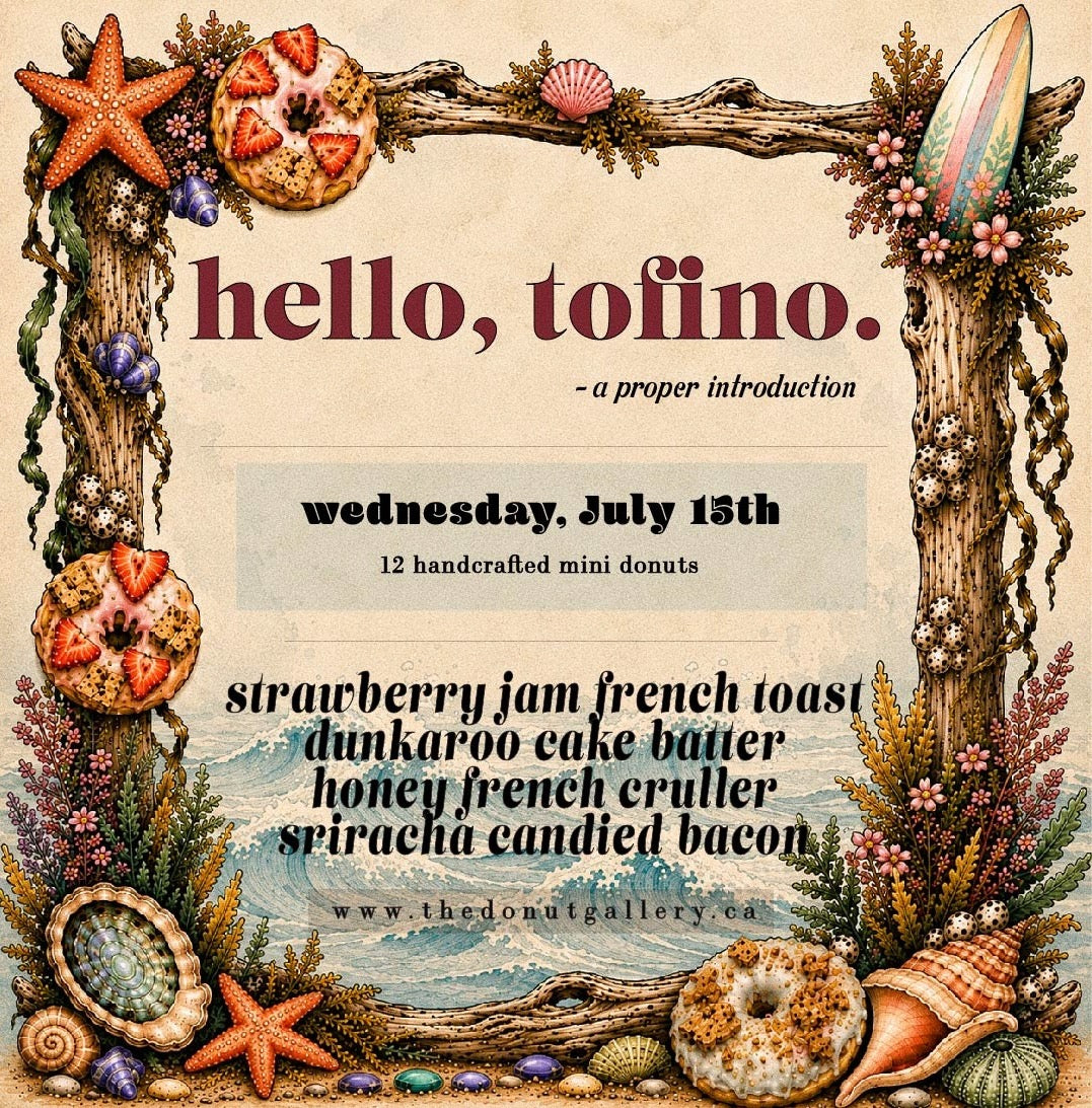 hello tofino - a proper introduction | 12 mini donuts